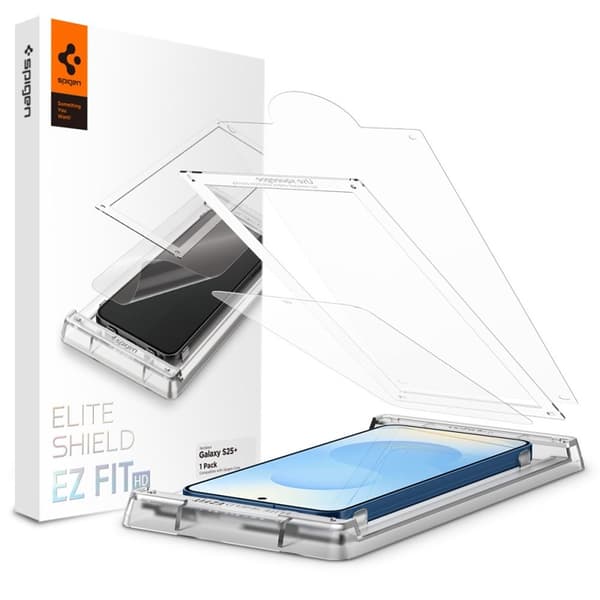 Spigen Elite Shield EZ Fit HD - Hybrid Glass for Samsung Galaxy S25+ (Transparent)