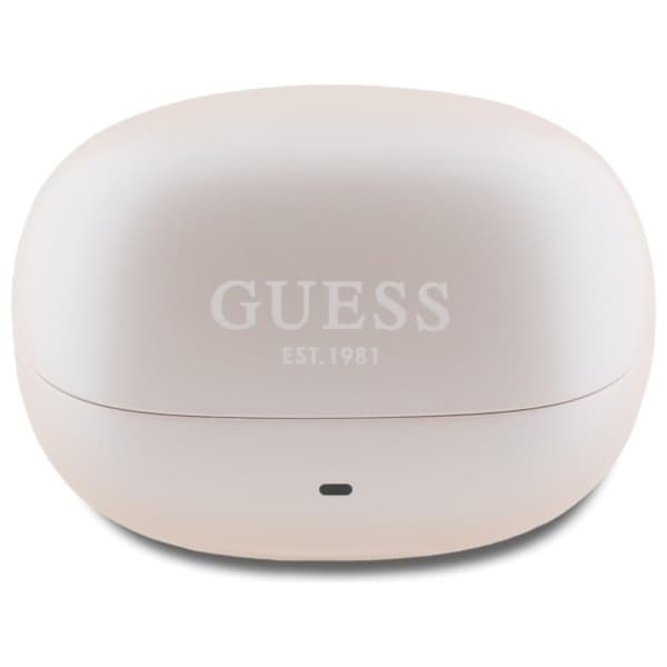 GuessCapsulePrintedLogo-BluetoothTWSANC&ENCEarbuds+ChargingCase(pink)