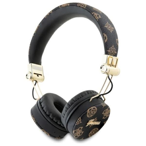 GuessPeonyScriptRoundShape-WirelessOver-EarBluetoothENCHeadphones(Black)