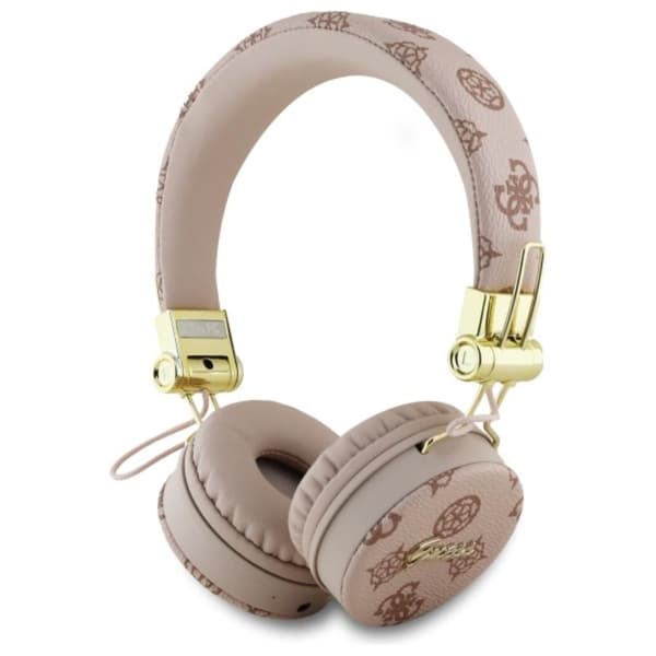 GuessPeonyScriptRoundShape-WirelessOver-EarBluetoothENCHeadphones(Brown)
