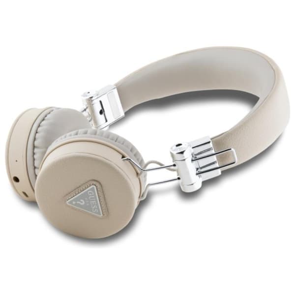 GuessGrainedClassicRoundShape-WirelessOver-EarBluetoothENCHeadphones(Beige)
