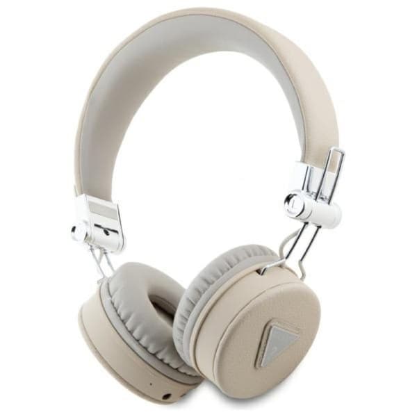 GuessGrainedClassicRoundShape-WirelessOver-EarBluetoothENCHeadphones(Beige)