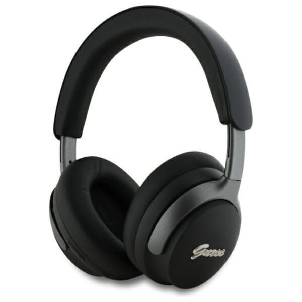 GuessMetalScriptLogo-WirelessOver-EarBluetoothHeadphonesANC+ENC(black)