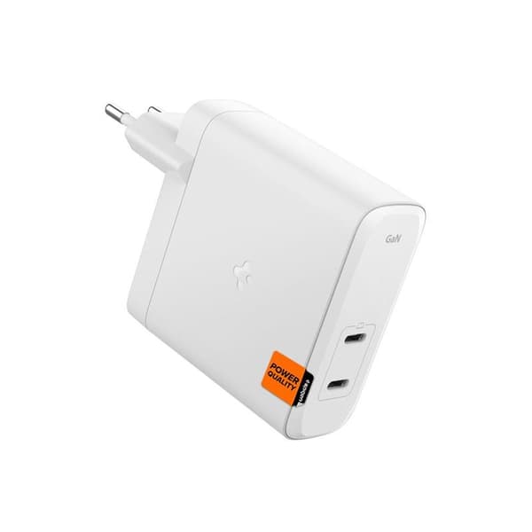 SpigenArcStationProGaN-1402-2xUSB-CWallCharger140W(White)