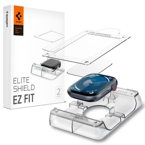 SpigenEliteShieldEZFit2-Pack-HybridGlassProtectorforAppleWatch1042mm(Clear)