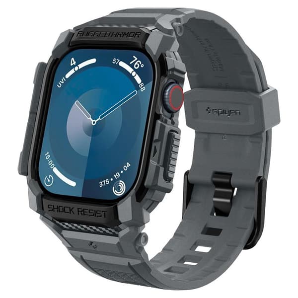SpigenRuggedArmorPro-StrapwithCaseforAppleWatch1046mm(DarkGrey)