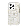 Miniatyrbillede 1 af 2: Case-Mate Floral Gems MagSafe - iPhone 15 Pro Case (Gold)