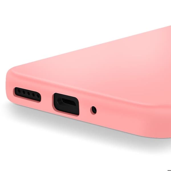 Coque för Xiaomi Redmi 14C Semi-rigid Soft-touch Anti-fingeravtryck Rosa Puder