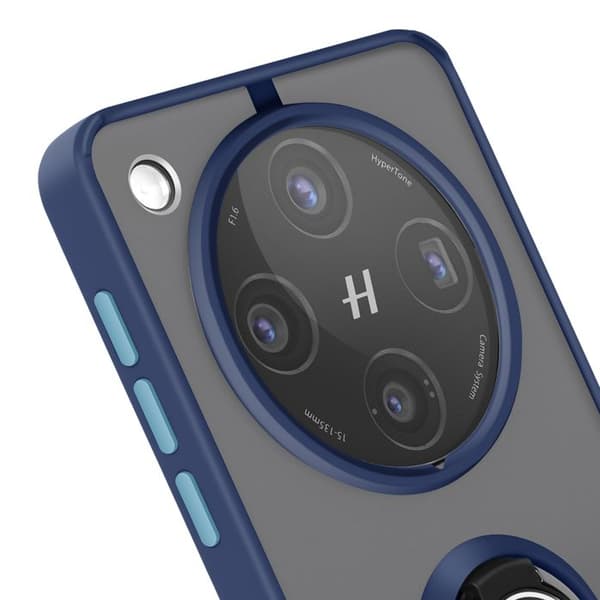 Coque för Oppo Find X8 Pro Med Magnetring Genomskinlig Midnattsblå