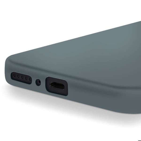 Coque för Xiaomi Redmi Note 14 5G Semi-hård Soft-touch Anti-fingerprint Mörkgrå