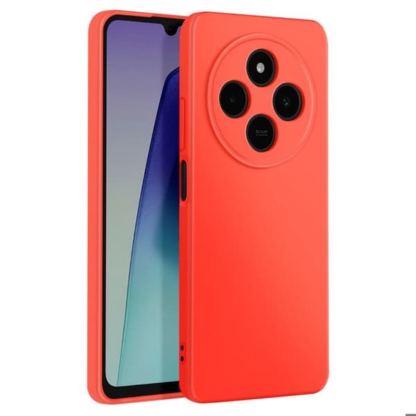 Coque för Xiaomi Redmi 14C Semi-hård Soft-touch Anti-spår Orange