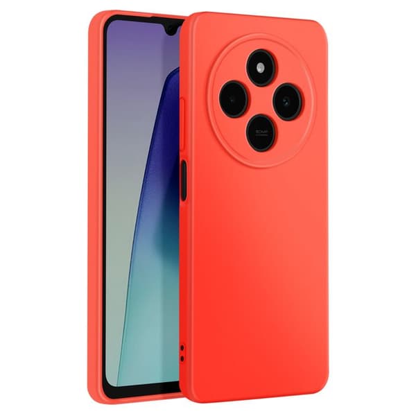 Coque för Xiaomi Redmi 14C Semi-hård Soft-touch Anti-spår Orange