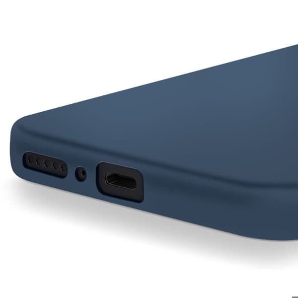 Coque för Xiaomi Redmi Note 14 5G Semi-rigid Soft-touch Anti-spår Blå Natt