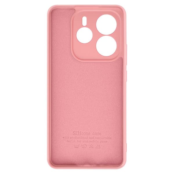 Coque för Xiaomi Redmi Note 14 5G Semi-rigid Soft-touch Anti-trace Rosa Puder