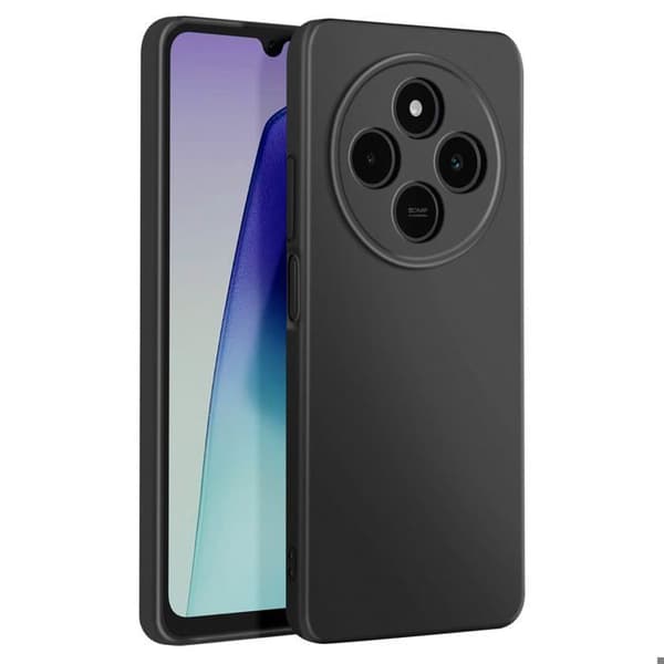 Coque för Xiaomi Redmi 14C Semi-rigida Soft-touch Anti-spår Svart