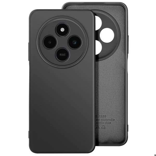 Coque för Xiaomi Redmi 14C Semi-rigida Soft-touch Anti-spår Svart