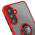 Miniatyrbild 4 av 5: Coque för Samsung Galaxy A56 med magnetisk ring, genomskinlig röd.