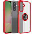 Miniatyrbild 1 av 5: Coque för Samsung Galaxy A56 med magnetisk ring, genomskinlig röd.