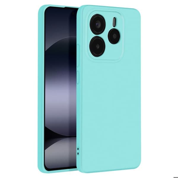 Coque för Xiaomi Redmi Note 14 5G Semi-rigid Soft-touch Anti-spår Turquoise