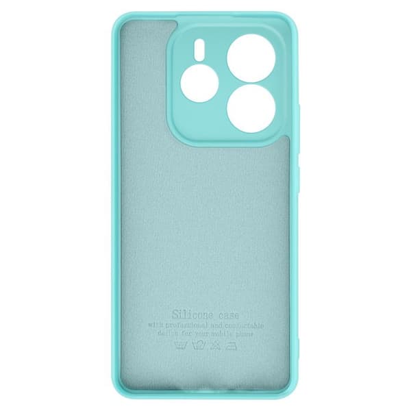 Coque för Xiaomi Redmi Note 14 5G Semi-rigid Soft-touch Anti-spår Turquoise