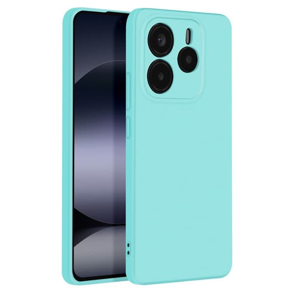 Coque för Xiaomi Redmi Note 14 5G Semi-rigid Soft-touch Anti-spår Turquoise