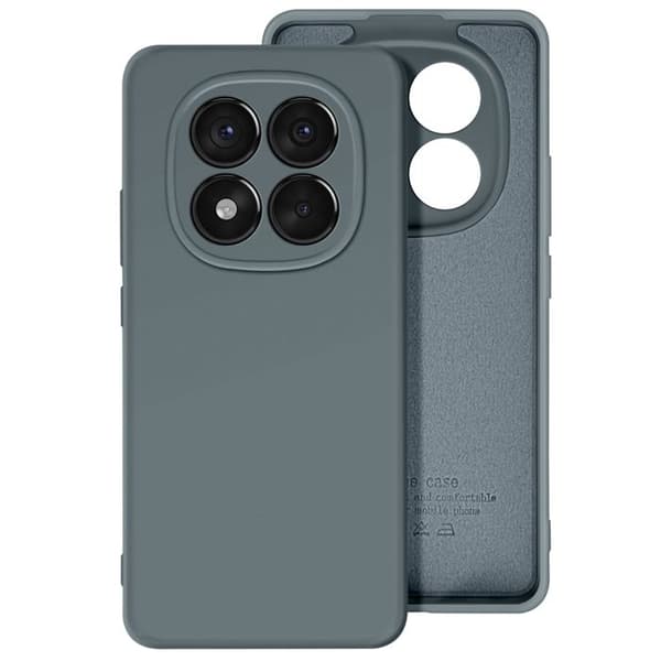 Coque för Redmi Note 14 Pro och 14 Pro Plus Semi-rigid Soft-touch Mörkgrå
