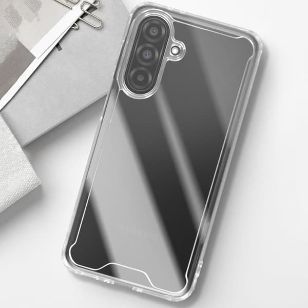 Coque för Samsung Galaxy A26 Förstärkta Hörn Högre Kanter Transparent