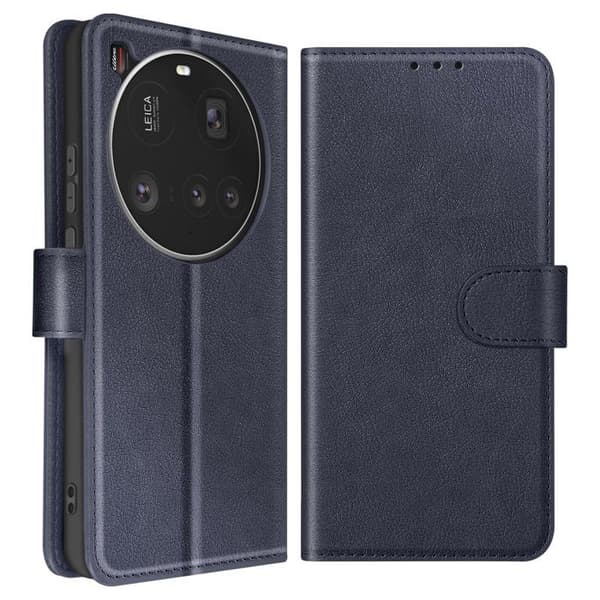 Fodral för Xiaomi 15 Ultra Klipp Plånbok och Videostöd Blå Natt