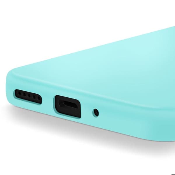 Coque för Xiaomi Redmi 14C Semi-rigid Soft-touch Anti-spår Turkos