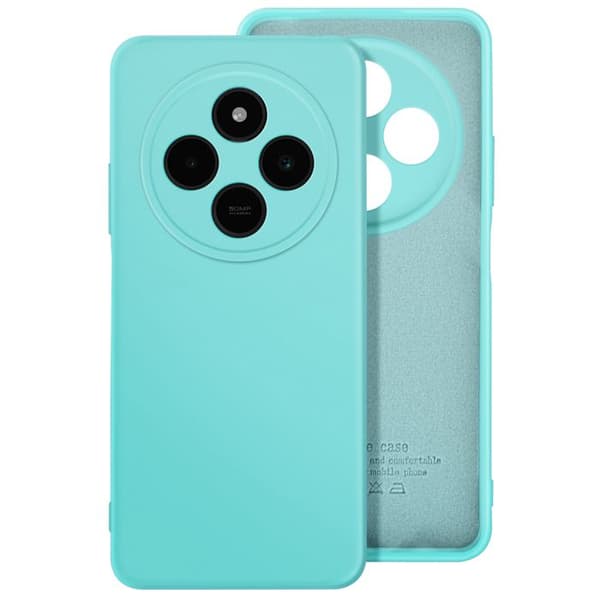 Coque för Xiaomi Redmi 14C Semi-rigid Soft-touch Anti-spår Turkos