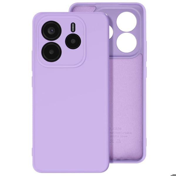 Skal för Xiaomi Redmi Note 14 5G Semi-stiff Soft-touch Anti-fingeravtryck Lila