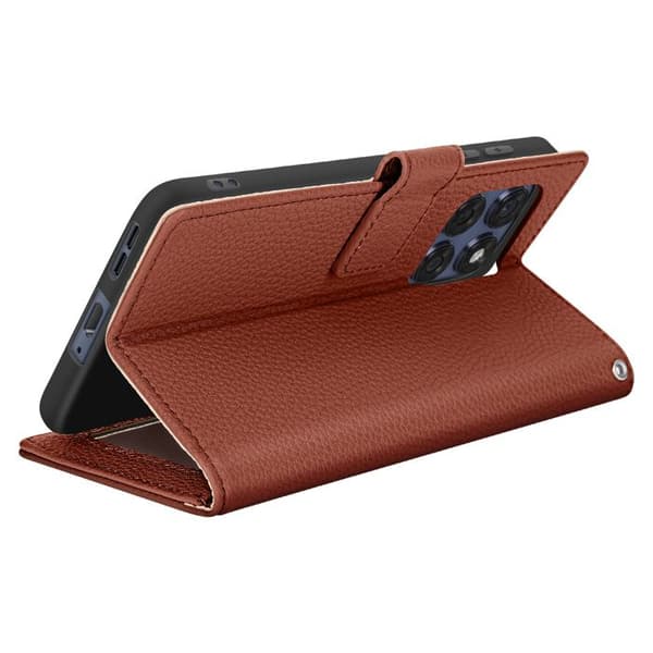 Fodral för Motorola Edge 60 Fusion Plånbok Med Magnetflik Brun
