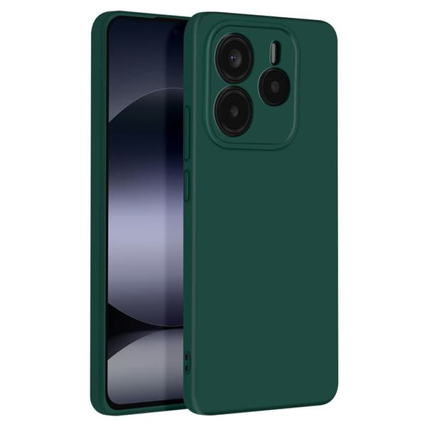 Fodral för Xiaomi Redmi Note 14 5G Semihård Soft-touch Anti-spår Grön gran