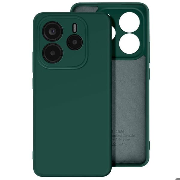 Fodral för Xiaomi Redmi Note 14 5G Semihård Soft-touch Anti-spår Grön gran