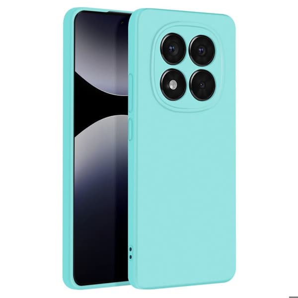 Coque för Redmi Note 14 Pro och 14 Pro Plus Semihård Soft-touch Turkos