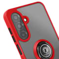 Miniatyrbild 4 av 5: Coque för Samsung Galaxy A26 med magnetring, genomskinlig bakgrund i röd.