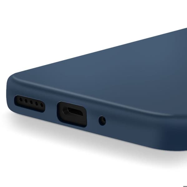 Coque för Xiaomi Redmi 14C Semi-rigid Soft-touch Anti-fingeravtryck Blå Natt
