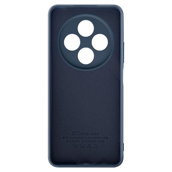 Coque för Xiaomi Redmi 14C Semi-rigid Soft-touch Anti-fingeravtryck Blå Natt