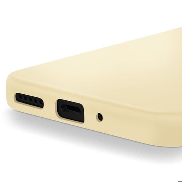 Coque för Xiaomi Redmi 14C Semi-rigida Soft-touch Anti-traces Gul