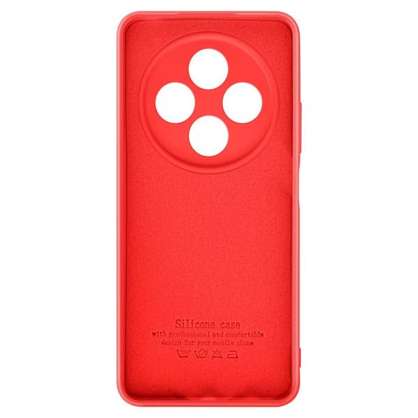 Coque för Xiaomi Redmi 14C Semi-rigid Soft-touch Anti-spår Röd