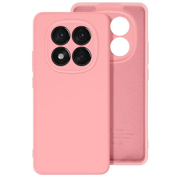 Coque för Redmi Note 14 Pro och 14 Pro Plus Semi-rigid Soft-touch Rosa Puder