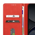 Miniatyrbild 5 av 5: Fodral för Oppo Find X8 Pro Klippplånbok och Videostöd Röd