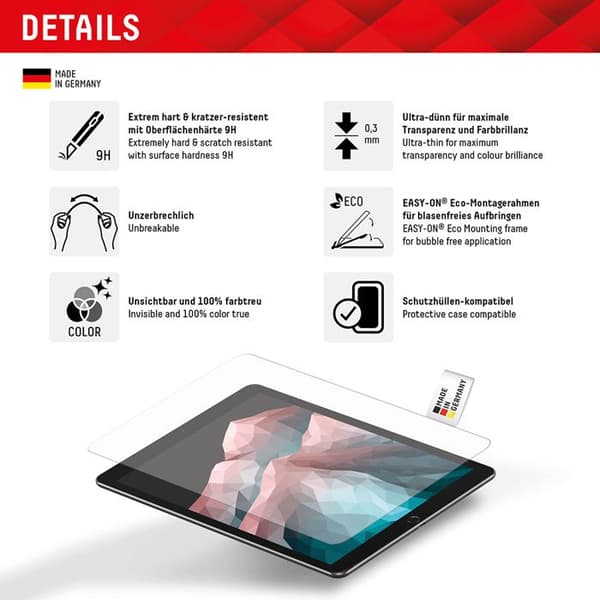 Hus för Samsung Galaxy Tab A9 Plus - Displex Tablet FlexiGlass - Transparent