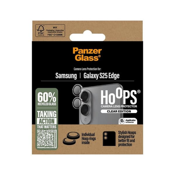 PanzerGlass Samsung Galaxy S25 Edge Kamerabeskytter Hoops