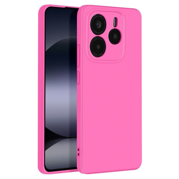 Fodral för Xiaomi Redmi Note 14 5G Semi-hård Soft-touch Anti-spår Fuchsia