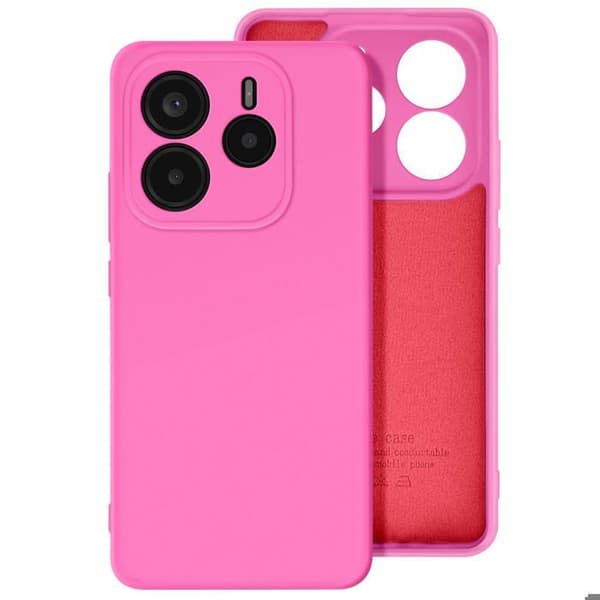 Fodral för Xiaomi Redmi Note 14 5G Semi-hård Soft-touch Anti-spår Fuchsia