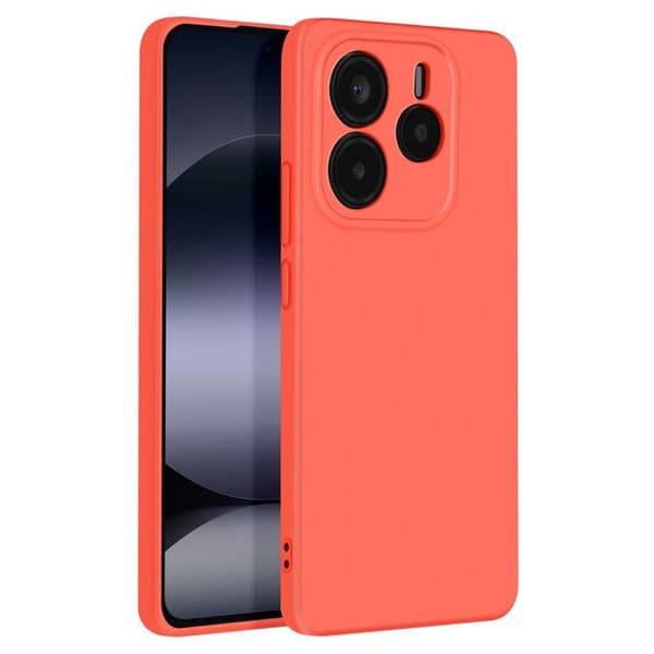 Fodral för Xiaomi Redmi Note 14 5G Semi-stiff Soft-touch Anti-spår Orange