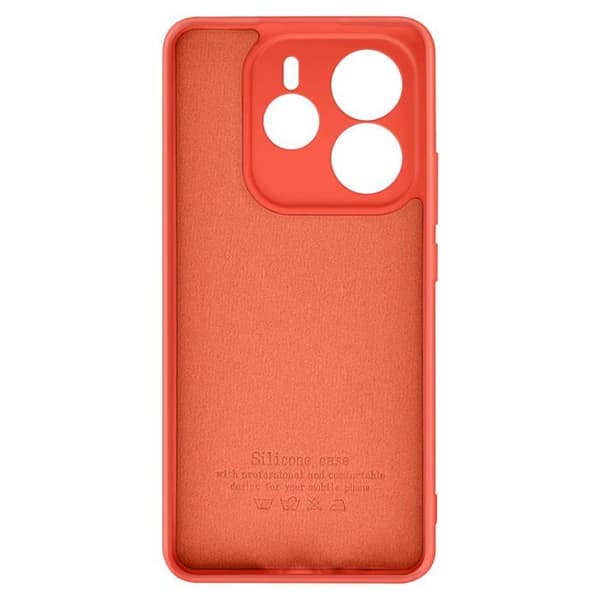 Fodral för Xiaomi Redmi Note 14 5G Semi-stiff Soft-touch Anti-spår Orange