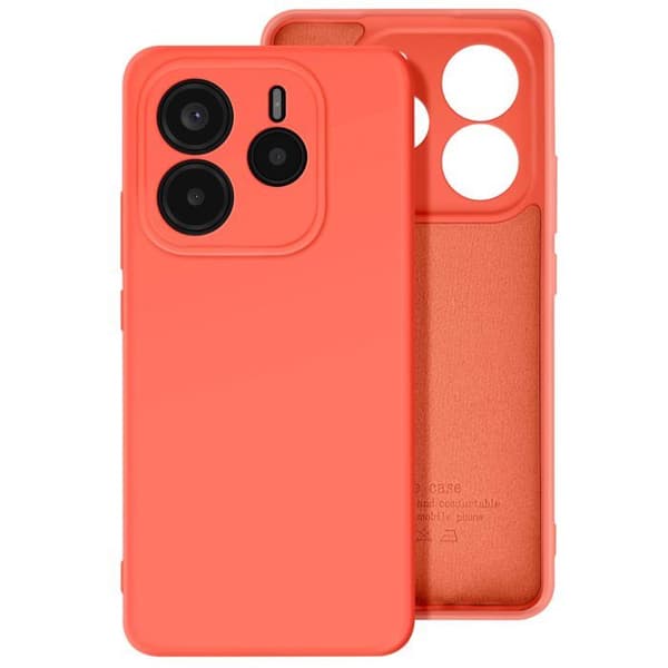 Fodral för Xiaomi Redmi Note 14 5G Semi-stiff Soft-touch Anti-spår Orange