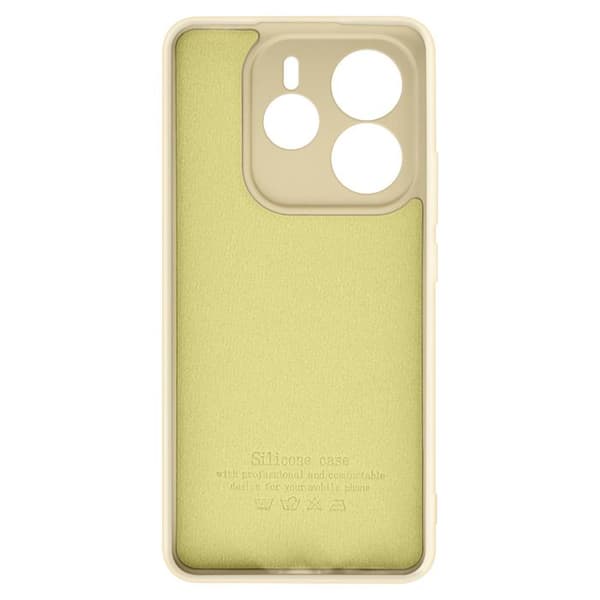 Skal för Xiaomi Redmi Note 14 5G Semi-stelbar Soft-touch Anti-avtryck Gul